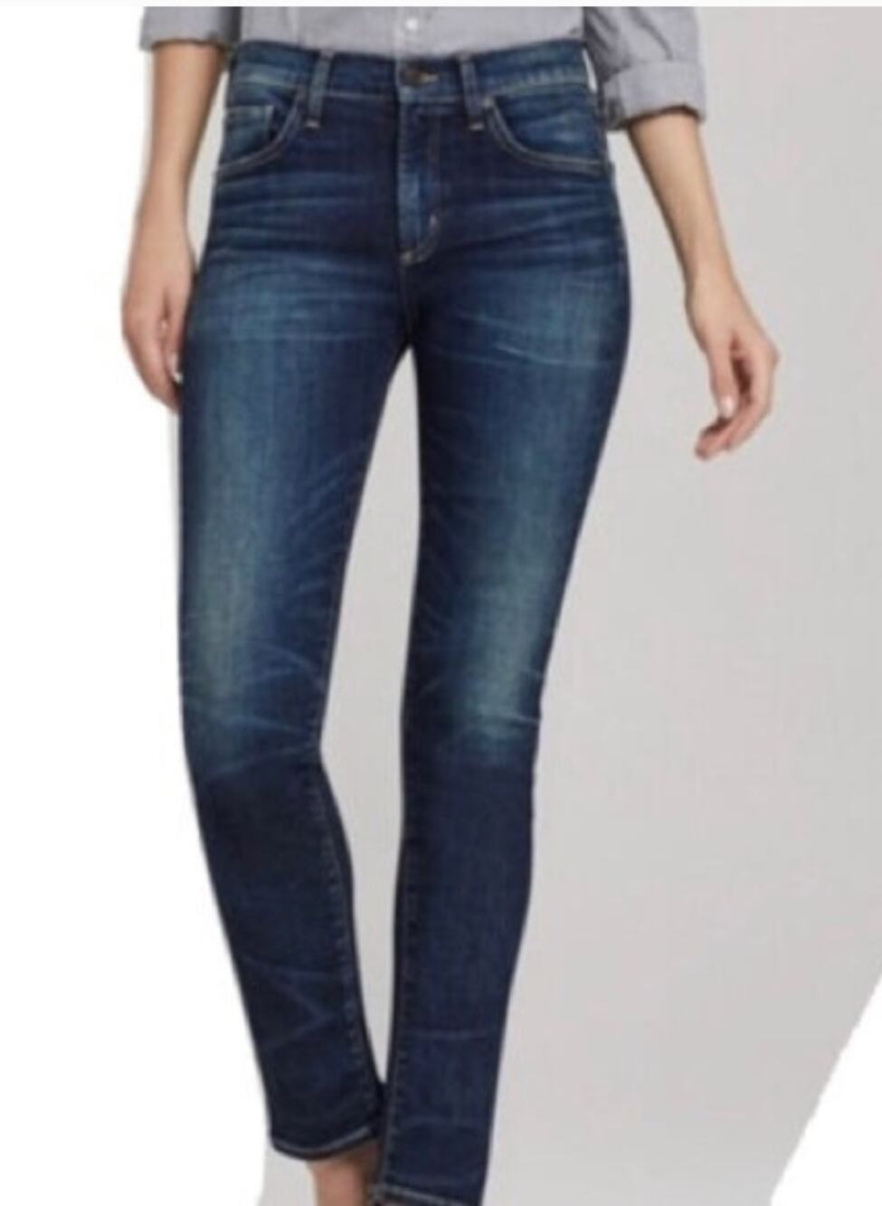 citizens of humanity agnes midrise slim straight jeans size 29